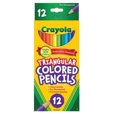 Crayola 12 Pack Triangular Coloured Pencils Kmart