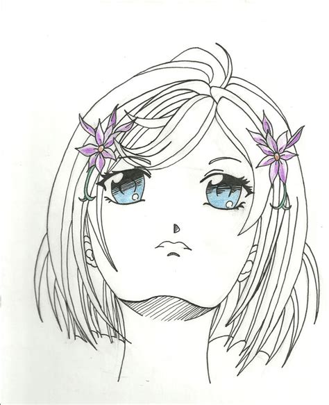 Anime Girl Face Up View By Zippyatda On Deviantart