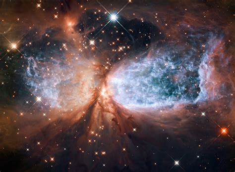 Filestar Forming Region S106 Captured By The Hubble Space Telescope