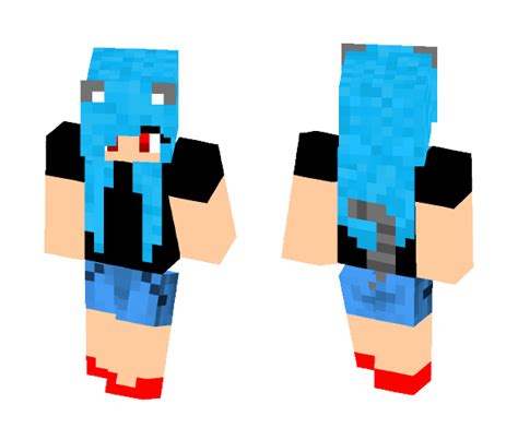 Download Red And Blue Cat Girl Minecraft Skin For Free Superminecraftskins