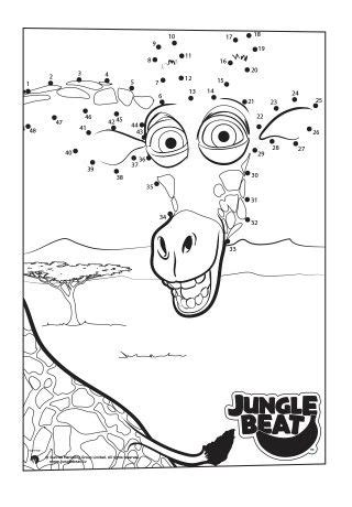 Jungle Beat Coloring Page - 216+ SVG File for DIY Machine