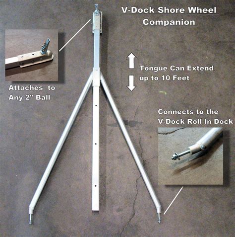 V Docks Shore Wheel Companion V Dock Randd Manufacturing Inc