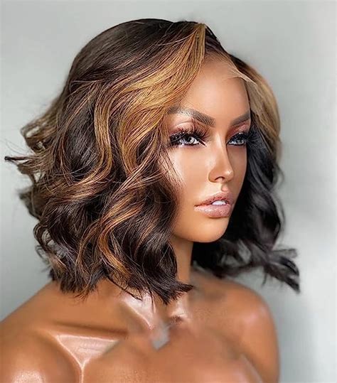 Amazon Com LUVME HAIR Glueless Short Body Wave Lace Front Wigs Human
