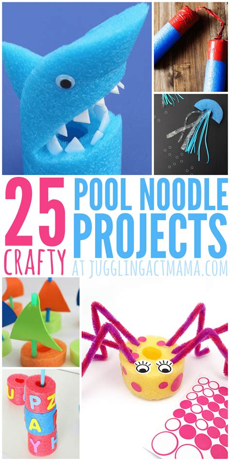 25 Fun Pool Noodle Crafts Juggling Act Mama