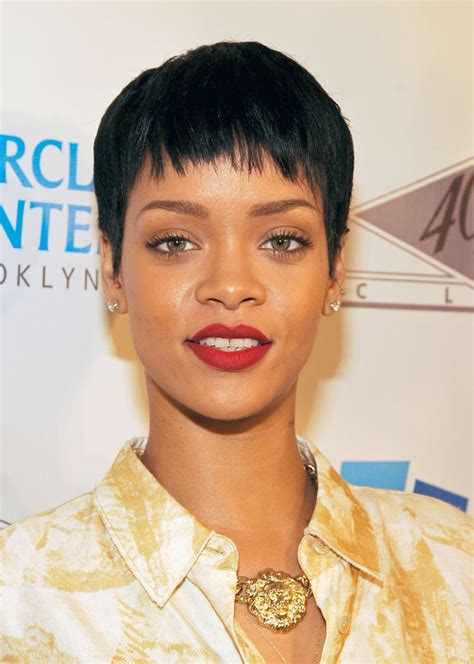Rihanna With A Pixie Cut Celebrity Pixie Cuts Popsugar Beauty Photo 18
