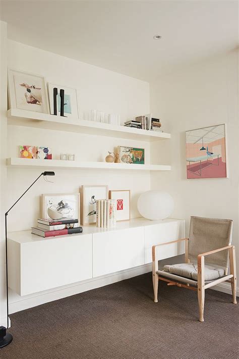 Amazing gallery of interior design and decorating ideas of dining room display shelves in living rooms, dining watch tv while you eat in a contemporary dining room featuring a flat paneled television mounted to a marble backsplash positioned beneath overhead display shelves fixed. 37 IKEA Lack Shelves Ideas And Hacks - DigsDigs