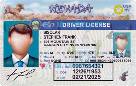Nevada Driving License New Psd Template 1200dpi Driving License Template