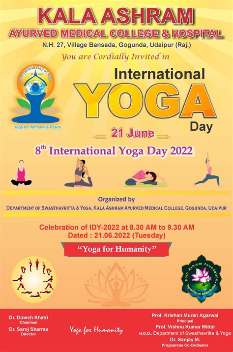 International Yoga Day Kala Ashram Ayurved Medical College And
