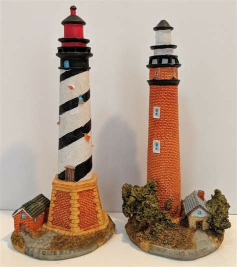 Lighthouse Figures Lot Of 2 Ponce Inlet Florida Cape Hatteras North