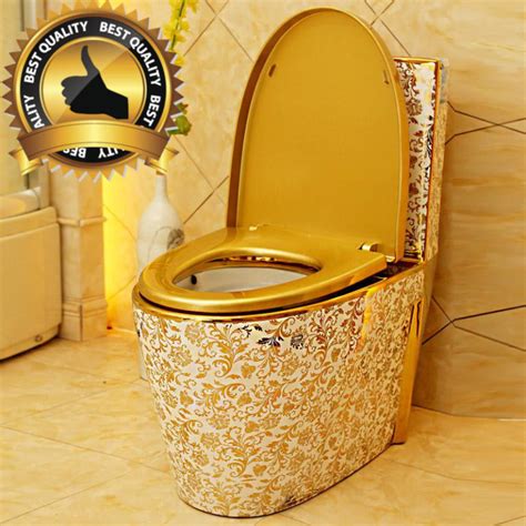 Luxury White Gold Toilet Royal Toiletry Global