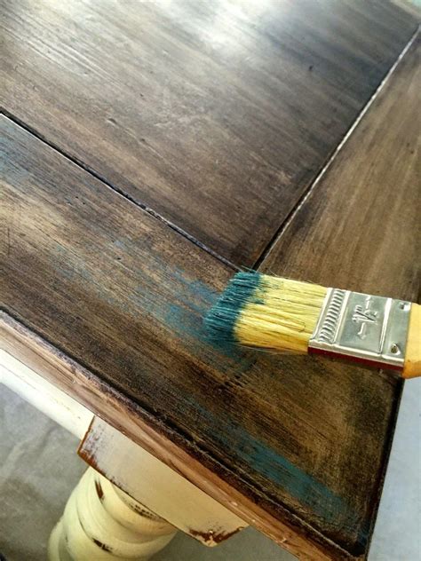 Dry Brush Over Stain Doodles And Stitches Paint Furniture