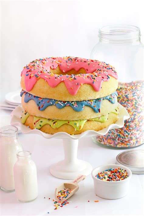 Triple Stack Donut Cake Sprinkle Bakes