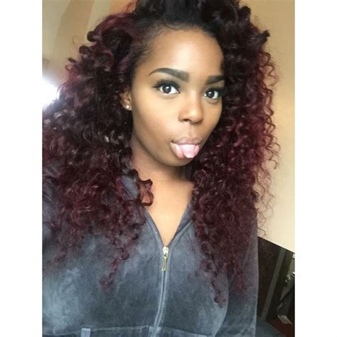 Identifying your curl shape and pattern (or patterns) is best determined while your hair is sopping wet. Red Curly Weave Shared By Daija Walton - http://community ...