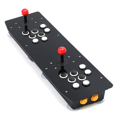 Dual Player Black Panel Double Joystick Push Button Usb Arcade Game