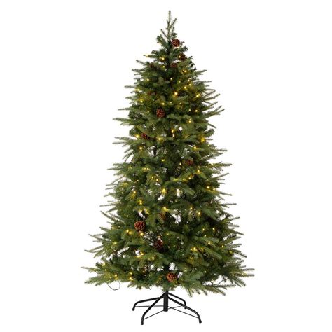 Glitzhome 6 Ft Pre Lit Green Fir Artificial Christmas Tree With 350