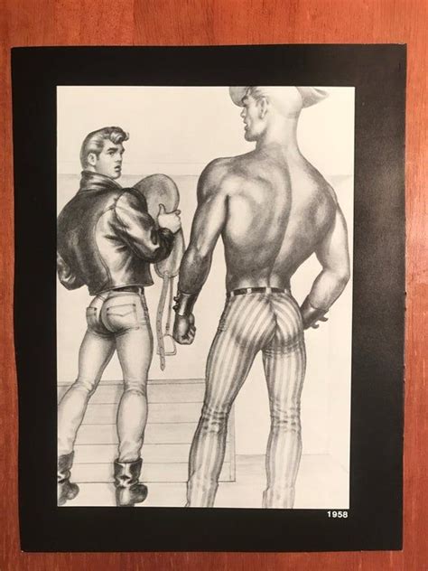 Art Page Print From Tom Of Finland Book Retrospective Etsy Tom Of