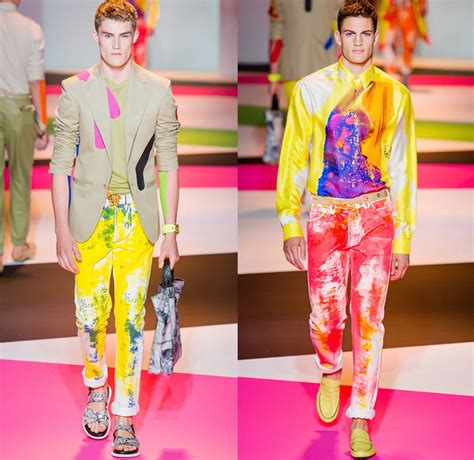 Widely opened thighs to see in between. Versace 2014 Spring Summer Mens Runway | Denim Jeans ...
