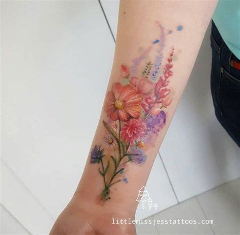 Grabschmuck der besonderen art in handarbeit gefertigt grabschmuck bestehend aus: Dieser bunte Blumenstrauß - Beauty Mode | Bouquet tattoo ...