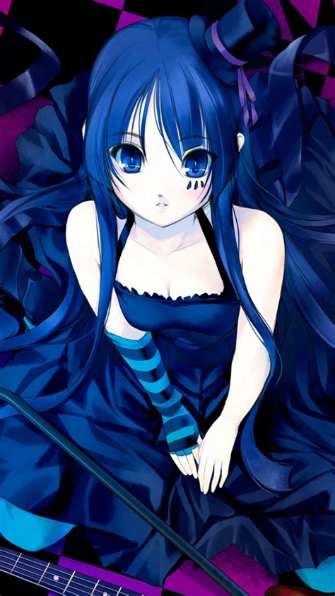 Anime Wallpaper Anime Girl Guitar Ornaments Dress 17842 1080x1920 Supportive Guru