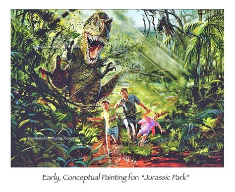 Check Out This Early Concept Art For The First Jurassic Park Movie