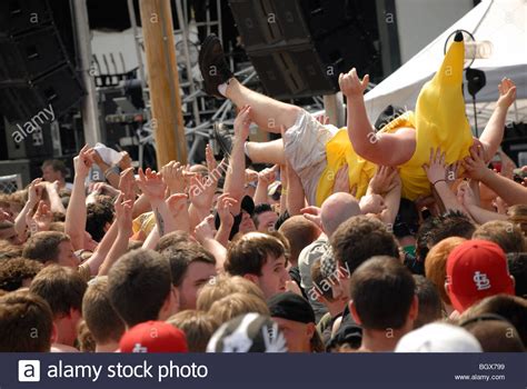 Rock Concert Crowd Surfing High Resolution Stock Photography And Images