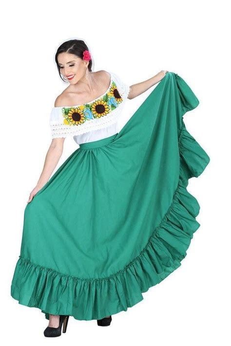 Falda Ensayo O Práctica Doble Vuelo Mexican Skirts Trending Outfits