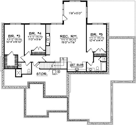 Bungalow House Plan 2 Bedrooms 1 Bath 1945 Sq Ft Plan 7 1017