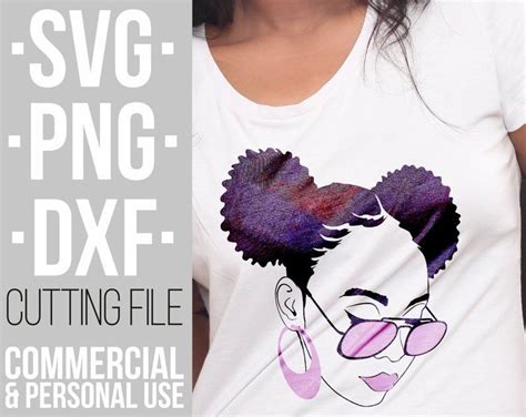 black woman with glasses svg afro puffs afro woman svg black girl magic file for cricut