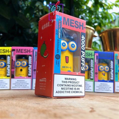 Minions Mesh Q Disposable Pod 4000 Puffs 5 Street Vape