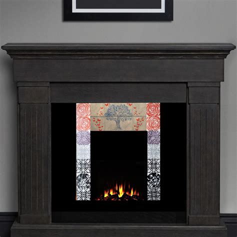 Fireplace Surround Custom Tile Ceramic Tiles Hand Painted We Can
