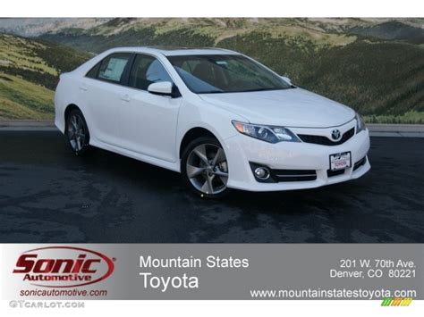 Our goal is to provide the highest quality dealer car listings available online. 2012 Super White Toyota Camry SE V6 #68152202 | GTCarLot.com - Car Color Galleries