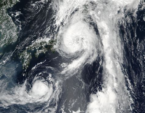 Nasa Noaas Suomi Npp Satellite Sees Two Tropical Cyclones Near Japan