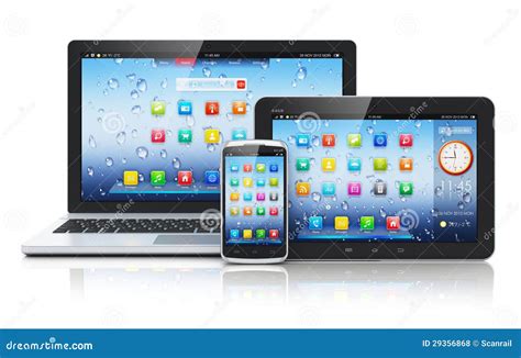 Laptop Tablet Pc And Smartphone Royalty Free Stock Photos Image