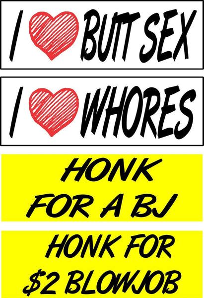 set of 4 prank magnetic bumper stickers magnets funny hilarious i love work house signs