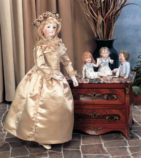 View Catalog Item Theriaults Antique Doll Auctions Silk Wedding