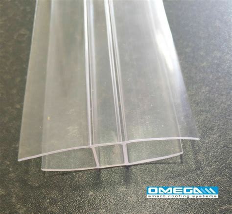 10mm H Section Joining Strip For Polycarbonate Clear Various Lengths
