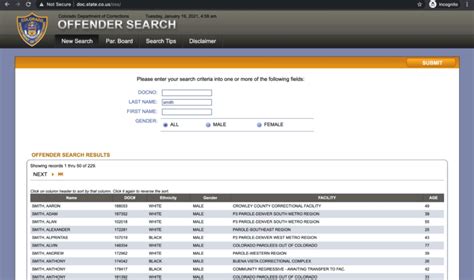 Search For Colorado Inmates Today Public Records Search
