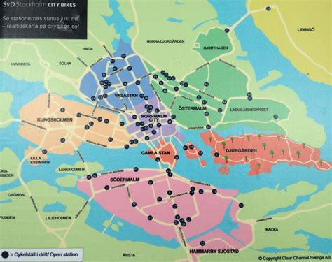 plan de stockholm city trip city bike amusing map guide travel rues central simple