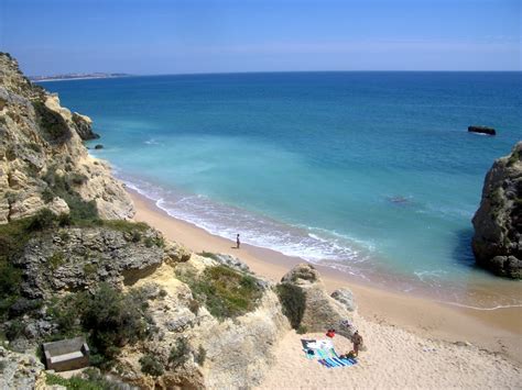 The albufeira shoreline has many hotels and beaches along this popular coastal stretch. Free European Beach Wallpaper - WallpaperSafari