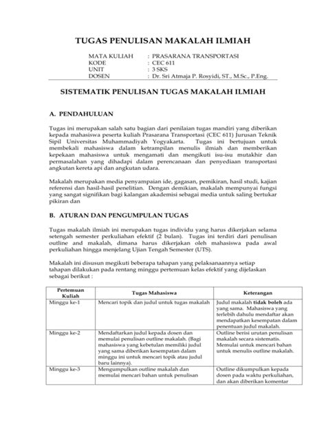 tugas penulisan makalah ilmiah - Sri Atmaja P. Rosyidi
