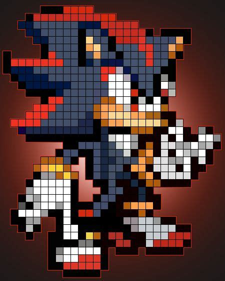 Shadow The Hedgehog Pixel Art Shadow The Hedgehog Pixel Art By Candy Valentine On Deviantart