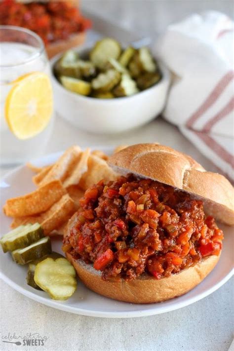Maybe you would like to learn more about one of these? Healthier Sloppy Joes | Celebrating Sweets