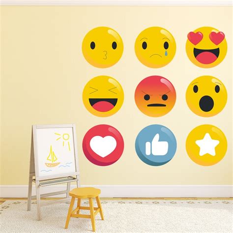 Emoji Pack Wall Sticker Set