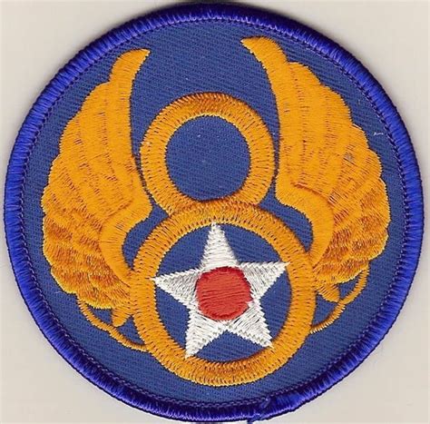 8th Air Force Color Patch Saunders Military Insignia