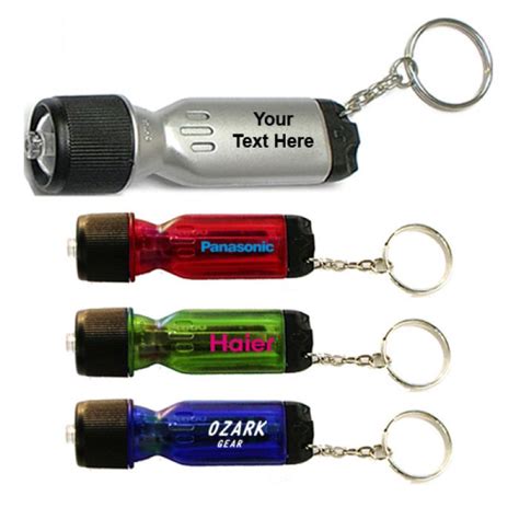 Personalized Mini Flashlight Tool Keychain W 4 Colors Multi Function