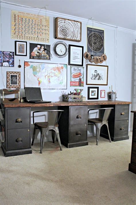 Filing cabinets and office storage cabinets for less. File Cabinet Desk DIY Home Office DIY Desk Repurpose ...