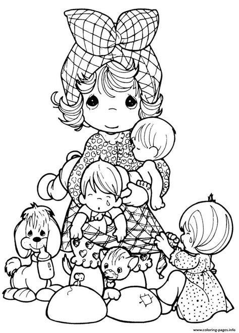 Precious Moments Nativity Scene Coloring Pages At