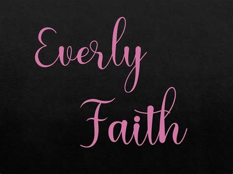 Everly Faith Name Svg Png Custom Name Clipart Svg Png Image Etsy