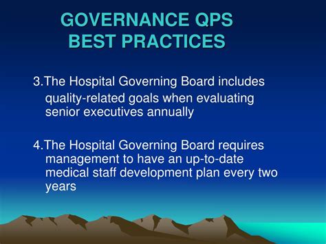 Ppt Governance Best Practices Talking With Boards About Quality Of