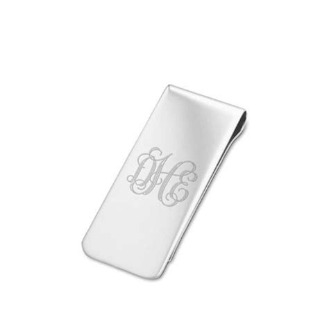 925 Sterling Silver Money Clip Personalized Money Clip Etsy